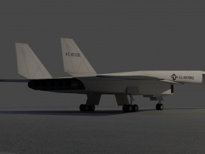 North American XB-70 Valkyrie 3D Модель
