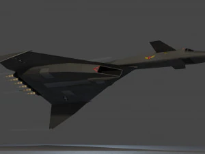 Североамериканский XB-70 Валькирия 3D Модель