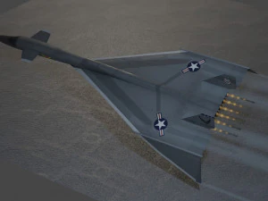 Североамериканский XB-70 Валькирия 3D Модель