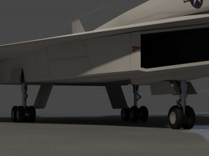 North American XB-70 Valkyrie 3D Модель
