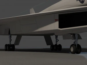 Североамериканский XB-70 Валькирия 3D Модель