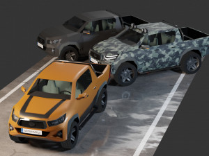 Toyota Hilux 3D Модель