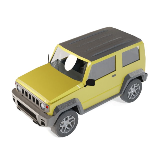 Suzuki Jimny 3D Model .c4d .max .obj .3ds .fbx .stl .blend 