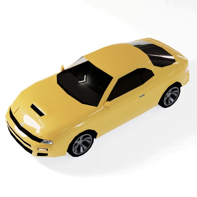 Toyota Celica 5th gen 3D Model .c4d .max .obj .3ds .fbx .stl .blend 