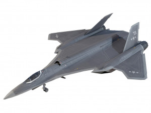 General Dynamics F-34 Lynx concept fighter 3D Model