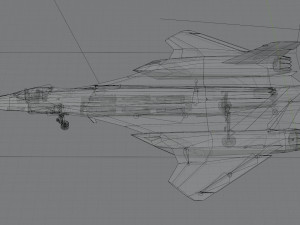 General Dynamics F-34 Lynx concept fighter 3D 모델