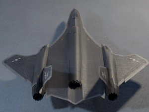 General Dynamics F-34 Lynx concept fighter 3D Model