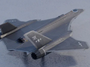 General Dynamics F-34 Lynx concept fighter 3D Model