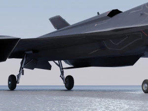 General Dynamics F-34 Lynx concept fighter 3D Model