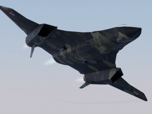 General Dynamics F-34 Lynx concept fighter 3D 모델