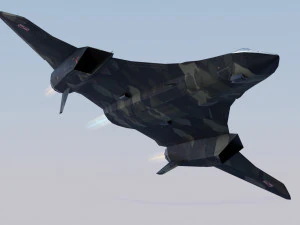 General Dynamics F-34 Lynx concept fighter 3D Model
