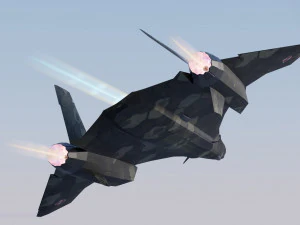 General Dynamics F-34 Lynx concept fighter 3D Model