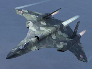 General Dynamics F-34 Lynx concept fighter 3D Model