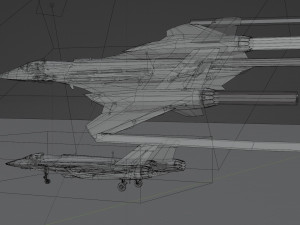 General Dynamics F-34 Lynx concept fighter 3D 모델