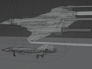 General Dynamics F-34 Lynx concept fighter 3D Model