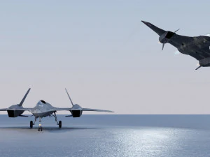 General Dynamics F-34 Lynx concept fighter 3D Model