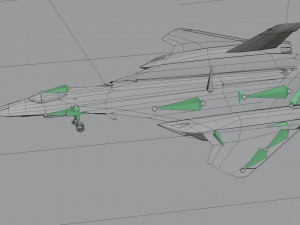 General Dynamics F-34 Lynx concept fighter 3D 모델