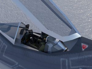 General Dynamics F-34 Lynx concept fighter 3D 모델