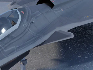 General Dynamics F-34 Lynx concept fighter 3D Model