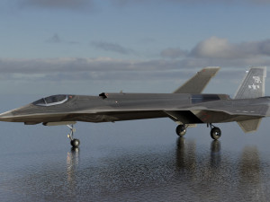 General Dynamics F-34 Lynx concept fighter 3D 모델