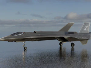 General Dynamics F-34 Lynx concept fighter 3D Model