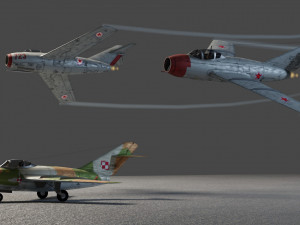 Mikoyan-Gurevich MIG-15 Fagot 3D Модель