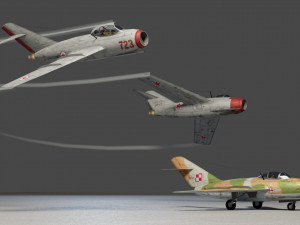 Mikoyan-Gurevich MIG-15 Fagot 3D Модель