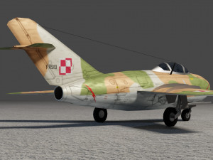 Mikoyan-Gurevich MIG-15 Fagot 3D Модель