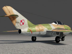 Mikoyan-Gurevich MIG-15 Fagot 3D Model