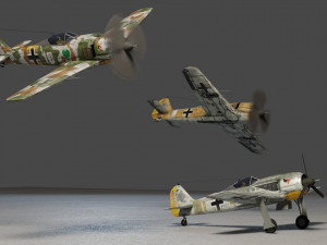 Focke-Wulf FW-190 Shrike 3D 模型