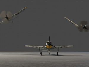 Focke-Wulf FW-190 Shrike 3D 模型