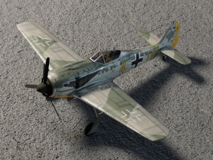 Focke-Wulf FW-190 Shrike 3D 模型