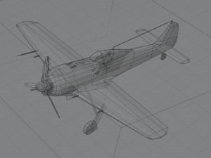 Focke-Wulf FW-190 Shrike 3D 模型