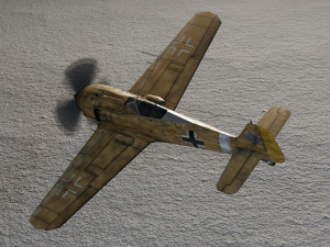 Focke-Wulf FW-190 Shrike 3D 模型