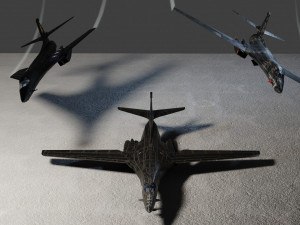 Rockwell B-1B Lance 3D 模型