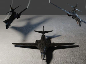 Rockwell B-1B Lance 3D Model