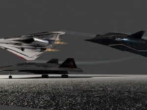 Lockheed EFX-70 Panther 2 concept interceptor 3D Model