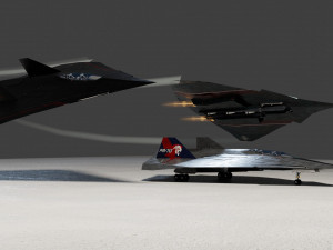Lockheed EFX-70 Panther 2 concept interceptor Modello 3D