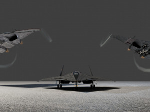 Lockheed EFX-70 Panther 2 concept interceptor Modello 3D
