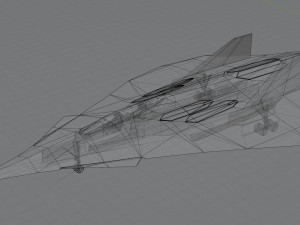 Lockheed EFX-70 Panther 2 concept interceptor Modello 3D
