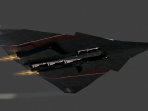 Lockheed EFX-70 Panther 2 concept interceptor Modello 3D
