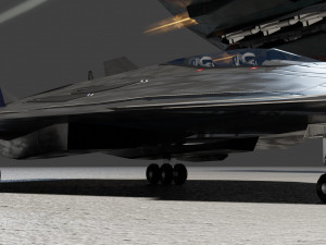 Lockheed EFX-70 Panther 2 concept interceptor Modello 3D