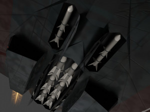 Lockheed EFX-70 Panther 2 concept interceptor Modello 3D
