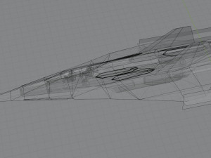 Lockheed EFX-70 Panther 2 concept interceptor Modello 3D