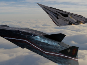 Lockheed EFX-70 Panther 2 concept interceptor Modello 3D