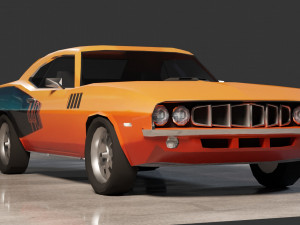 Plymouth Barracuda 1971 Modèle 3D