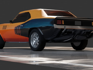 Plymouth Barracuda 1971 Modèle 3D