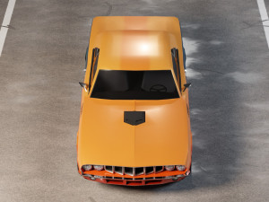 Plymouth Barracuda 1971 Modèle 3D