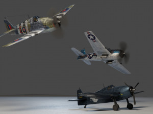Grumman F6F Hellcat 3D 模型