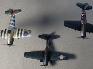 Grumman F6F Hellcat 3D 模型